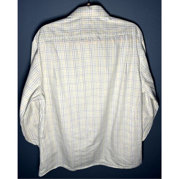 Tommy Hilfiger White with colored lines Mens Button Down Shirt Size16-16.5 32-33 - Picture 2 of 10